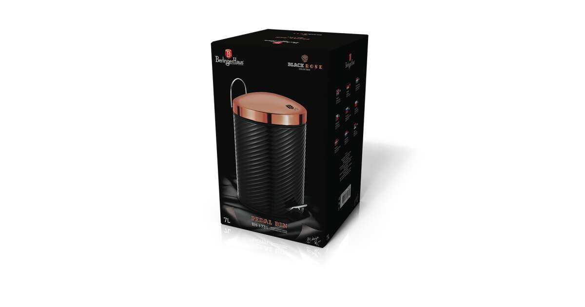 Berlinger Haus Kosz na śmieci 7L Black Rose Edition BH/1731 | Pepita.com