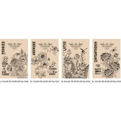 Díszes notesz 165x238/80k vonal FRESH 169461172 - Notesz és jegyzetfüzet