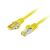 Lanberg Cat6a S/FTP LSZH 0.5m sárga patch kábel, Fluke tanúsítvánnyal, árnyékolt csatlakozókkal a megbízható hálózatépítéshez