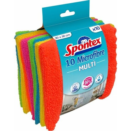 10 db-os Spontex kendő készlet, Többszínű 169465194 - Mikroszálas törlőkendő