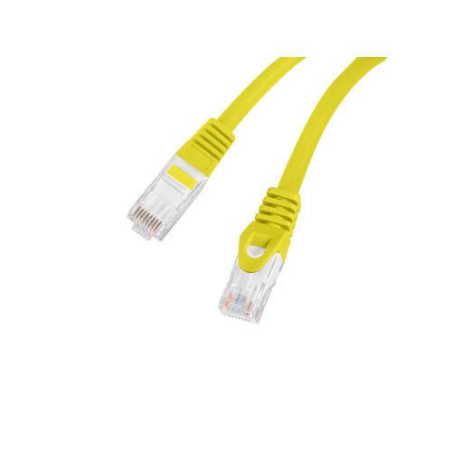LANBERG Patchcord CAT.6 UTP LSZH CU 10m sárga Fluke Passed 169468563 - UTP kábel