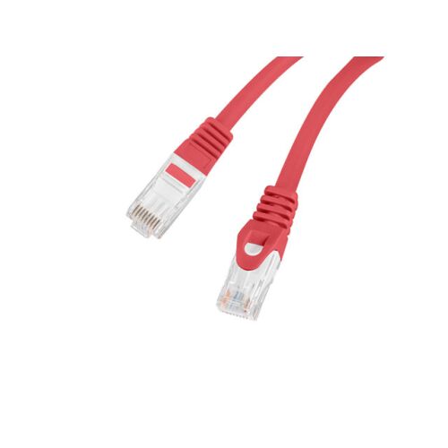 LANBERG Patchcord CAT.6 UTP LSZH CU 15m piros Fluke Passed 169468598 - UTP kábel