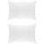 vidaXL 90% libatoll paplan szett FULDA, két fehér steppelt párna sima fehér háttéren, a 3 db-os szett része
