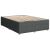 vidaXL Boxspring ágykeret, sötétszürke szövet 140 x 200 cm lécezett aljjal, ferde nézet