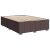 vidaXL Boxspring ágyalap, tópszínű szövet, 160x200cm, stabil fa lamellás keret