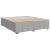 vidaXL Boxspring ágyalap, világosszürke szövet, ágykeret lécezett alappal és támasztó lábakkal, 3/4 nézet