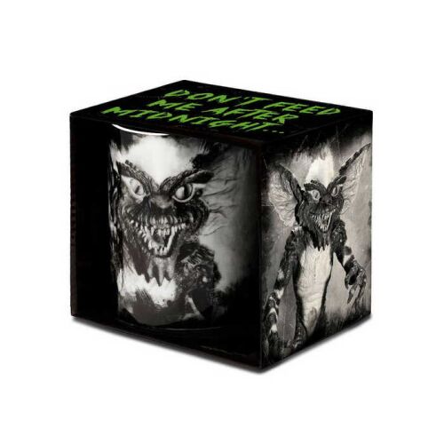 Gremlins porcelán bögre fekete-fehér Gremlin képpel a csomagoláson, 315 ml űrtartalommal - Bögre