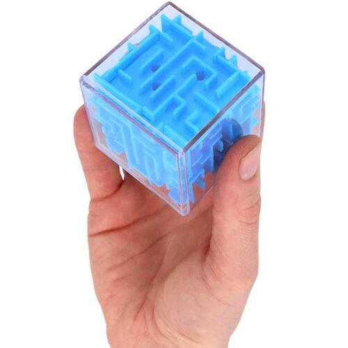 Labirintus kocka - ügyességi játék  - 5,3 cm - többféle színben