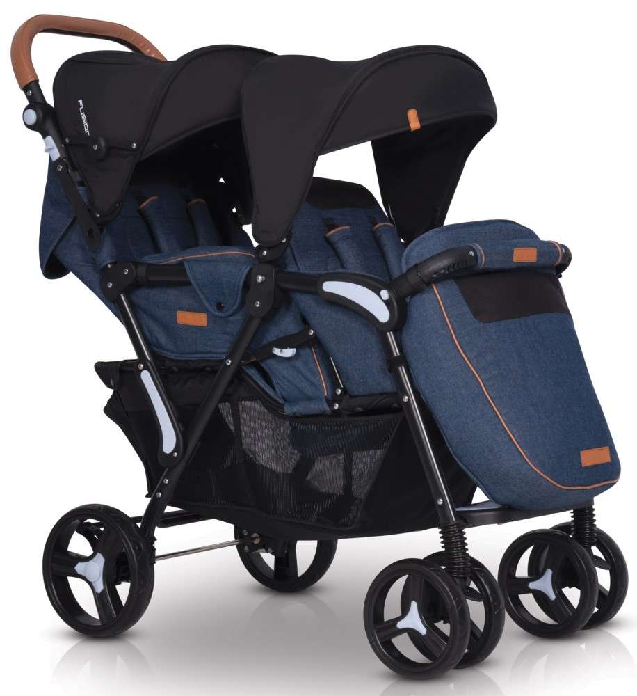 EasyGo Fusion tandem testvér Babakocsi #kék