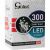 GOLIAT 300 LED hideg fehér beltéri kültéri karácsonyfa égő csomagolása, termékfotóval és kulcsfontosságú tulajdonságokkal, mint az IP44 minősítés