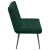 vidaXL sötétzöld bársonykárpitozott pad 110 x 76 x 80 cm oldalnézete fehér háttéren