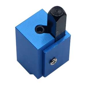 Blue hinge mortising chisel for creating square corners in wood, 3/8 inch cutting edge - Chisel