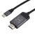 ARTHON USB C típusú HDMI 4Kx2K 60Hz kábelátalakító fonott fekete kábellel és szürke csatlakozókkal, ferde nézetben, amely a HDMI és USB-C végeket mutatja