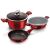 Berlinger Haus 5-Piece Cookware Set with Marble Coating Burgundy Line Collection BH/6780 46178054