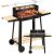 Hordozható faszenes grill forgónyárssal, oldalsó polcokkal, 5 fokozatban állítható grillfelülettel, 95x41x78 cm 169562050