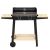 Hordozható faszenes grill forgónyárssal, oldalsó polcokkal, 5 fokozatban állítható grillfelülettel, 95x41x78 cm 169562050