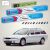 TeamCar prémium flat ablaktörlő lapát szett Ford Mondeo Mk2 Estate (1996-2000) típushoz, első és hátsó ablaktörlő lapátok csomagolásban, adapterekkel és a kompatibilis autómodellel.