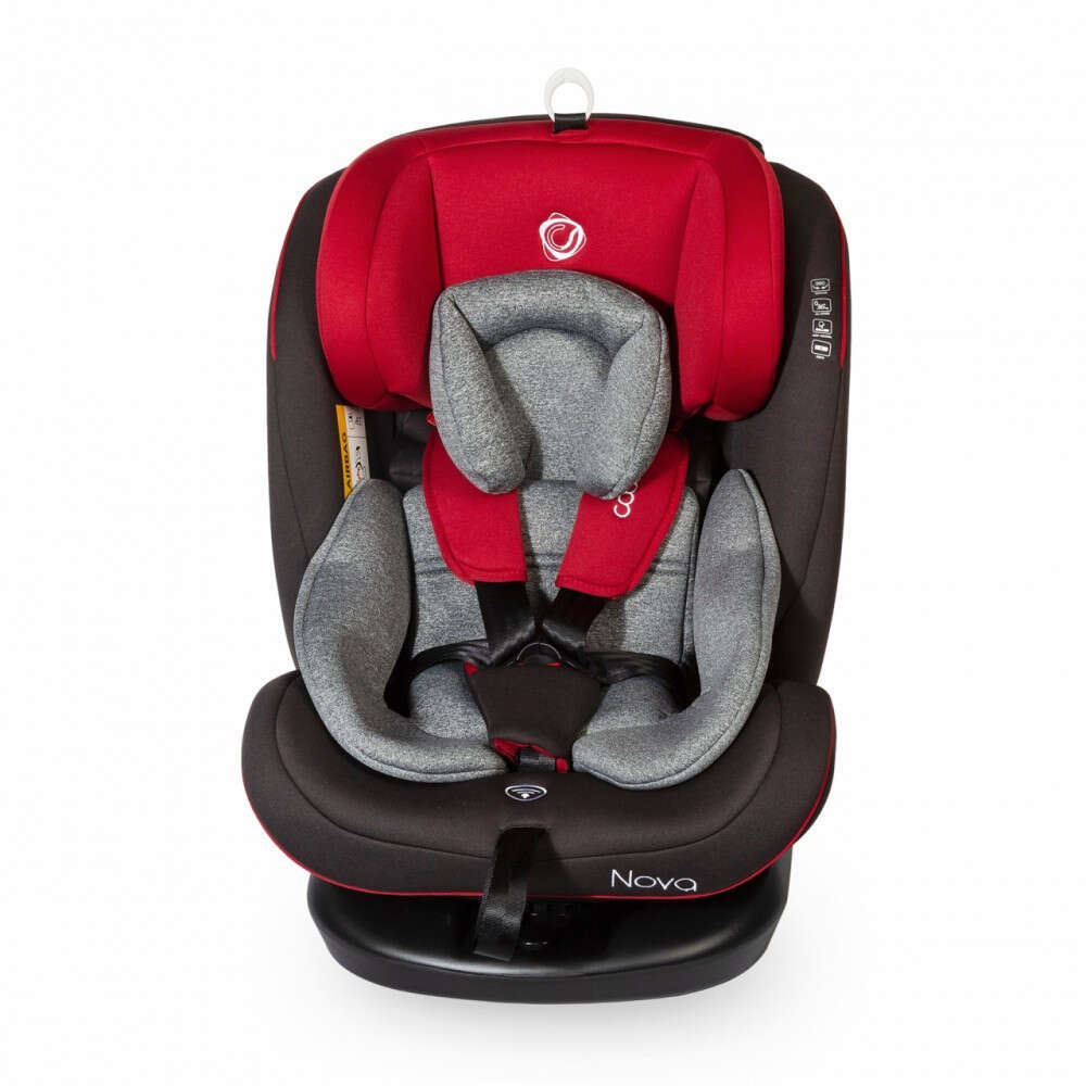 Coccolle Nova ISOFIX biztonsági Autósülés 360° fokban elfordítható 0-36kg #piros