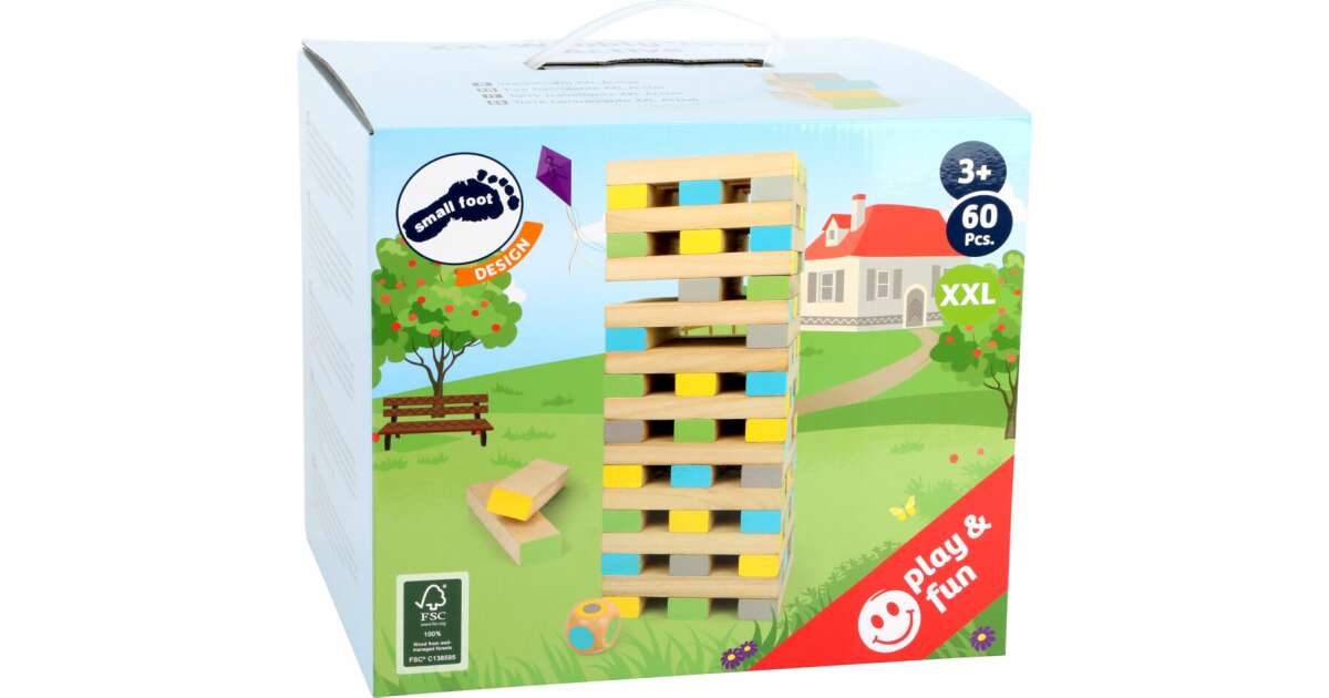 Small foot Leboruló torony Jenga XXL Active Pepita.hu