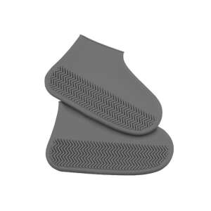 Pair of dark gray silicone shoe covers, size S (30-34) - Fashion & Clothing