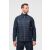 Designed To Work WK6147 UNISZEX HÉTKÖZNAPI DZSEKI KÉTFÉLE ANYAGBÓL 4XL, sötétkék steppelt elejű softshell ujjú, férfi viseli, hétköznapi dzseki