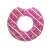 Rosa Donut-Schwimmring mit Streuseln