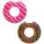 Donut-Schwimmring, rosa und braun, mit Streuseln
