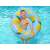 Boy holding Bestway Scentsational lemon pool float, 119cm diameter, blue with lemon print