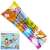 Bestway colorful summer beach mattress 183 x 69 cm, inflatable, tropical design, packaging