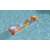 Bestway colorful summer beach mattress 183 x 69 cm, inflatable, tropical design, in a swimming pool