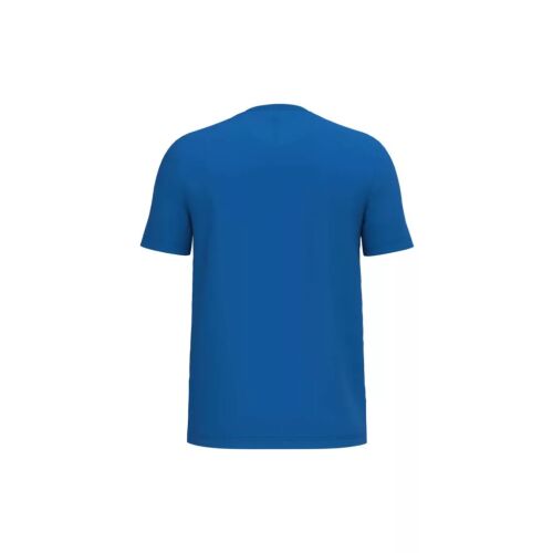 iDeal Basic IB316 unisex kék környakú pamut póló hátulról, 4XL méretben, fehér háttérrel - Divat és öltözködés