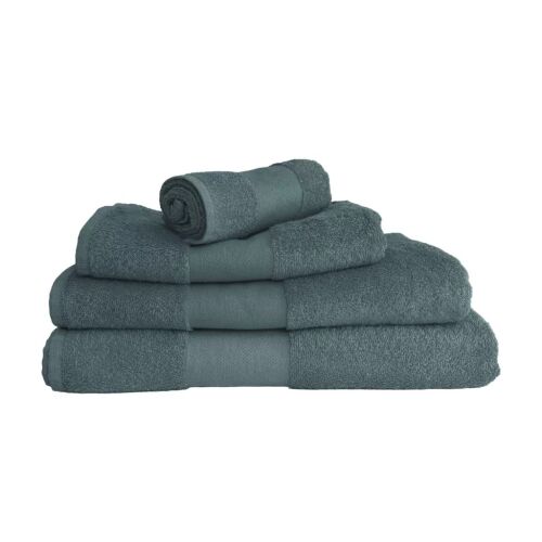 Olima OL450 CLASSIC Törölköző szett, kékesszürke színű, 100% gyűrűs fonású pamut, különböző méretekben, hajtogatva - Törölköző