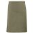 Premier PR151 'COLOURS COLLECTION' középhosszú khaki derékkötény, elölnézet, sima háttér, tartós twill anyag