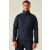 Férfi visel egy Regatta ABLAZE nyomtatható férfi softshell kabátot sötétkék színben