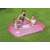 Copii care se joacă în piscina gonflabilă dreptunghiulară Bestway Aquababy, roz, 165 x 104 x 25 cm