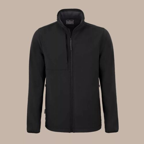 Craghoppers Expert Férfi Basecamp Softshell Kabát, sötétzöld, elölnézet, sima háttér, ideális munkaruhának és kültéri használatra 