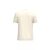iDeal Basic IB320 férfi körkötött póló hátulról, világos krémszínben, 2XL méretben, 100% pamutból, fehér háttérrel.