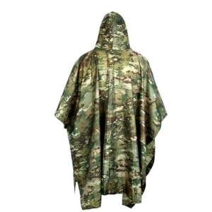 Terepszínű vízálló poncsó, ideális vadászathoz, horgászathoz, kempingezéshez és túrázáshoz - Esőruha