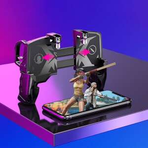 PUBG Mobil Kontroller telefon tartóval, játék közben használva - Kontroller