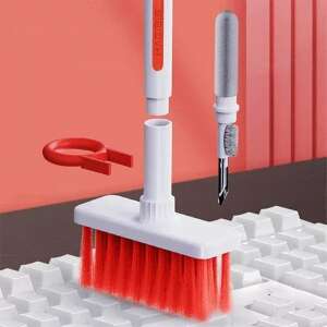 Red keyboard and earphone cleaner, cleaning tool for electronics - Computer Cleaning Supply