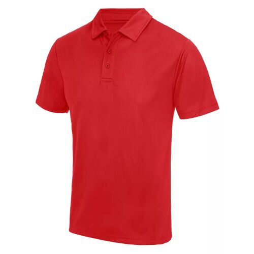 Just Cool JC040 férfi piros póló, 3XL-es méret, elölnézet fehér háttéren - Férfi ruházat