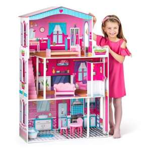 Fa Barbie háromszintes Babaház lifttel - Mirabell #rózsaszín 45146735 