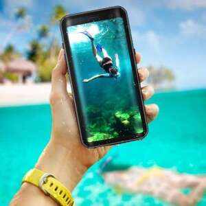 Vízálló és ütésálló tok Galaxy S8, S8+ és S9 telefonokhoz - Átlátszó vízálló és ütésálló tok Galaxy S9 - Galaxy