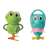 Clementoni Baby Badefreunde 2 Figuren - Frosch und Nilpferd #blau-grün 45147923}