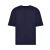 A Just Ts JT009 OVERSIZE 100 póló sötétkék elölnézete fehér háttéren, kiemelve egyszerű dizájnját és puha, fésült gyűrűs fonású pamut anyagát.