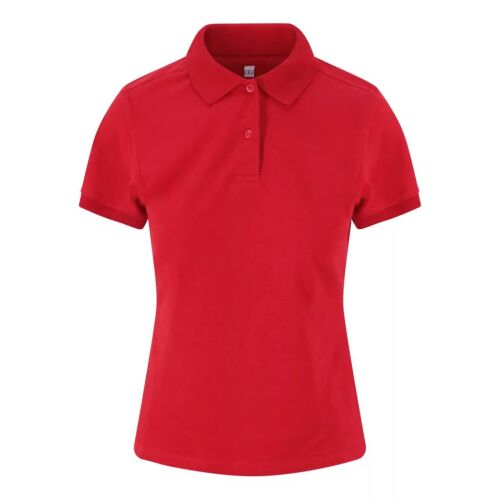 Just Polos JP002F női stretch pólóing piros színben, elölnézet - Női póló