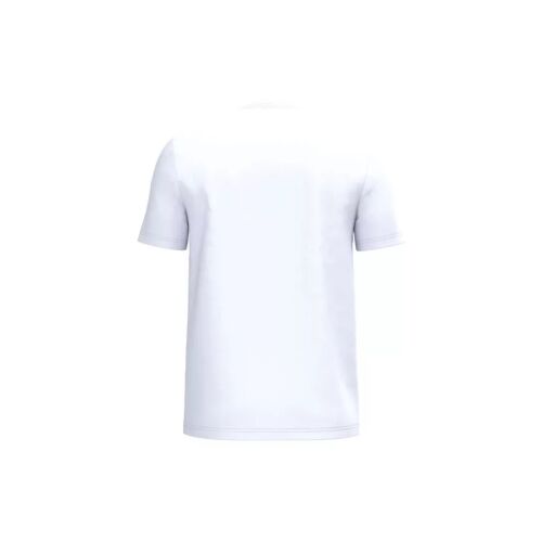 Hátulnézet iDeal Basic IB316 IDEAL170 unisex fehér kereknyakú pólóról 4XL méretben, pamut jersey anyagból - Férfi póló