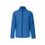 Kariban KA401 férfi kék softshell kabát, elölnézet, vízálló és lélegző, fekete cipzárakkal