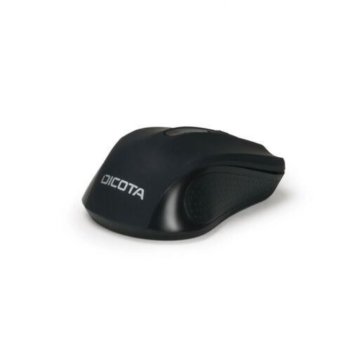 DICOTA COMFORT WIRELESS EGÉR, fekete vezeték nélküli optikai egér 1000DPI-vel fehér háttéren - Egér