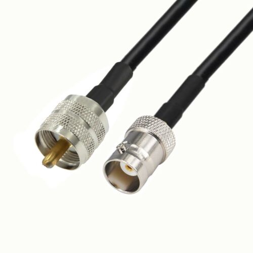 Antennakábel BNC aljzat és UHF dugó csatlakozókkal, MRC240 Satec (LMR240) 15m HF antenna rendszerekhez - Antenna kábel